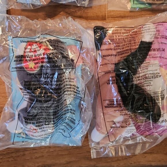 Bundle of 6 unopened McDonalds happy meal teanie beanie babies from 1999 - Picture 5 of 5